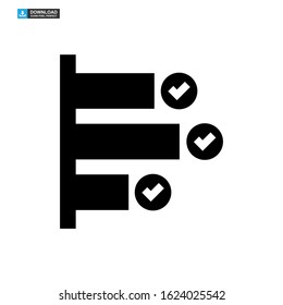 vote graph icon isolated sign symbol vector illustration - high quality black style vector icons
