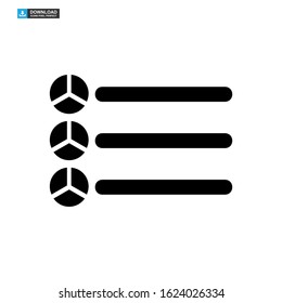 vote graph icon isolated sign symbol vector illustration - high quality black style vector icons
