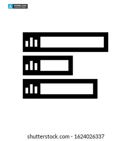 vote graph icon isolated sign symbol vector illustration - high quality black style vector icons
