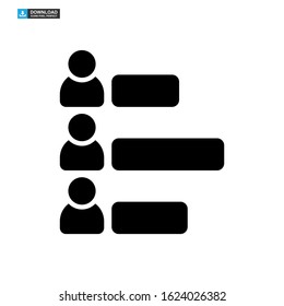 vote graph icon isolated sign symbol vector illustration - high quality black style vector icons
