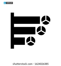 vote graph icon isolated sign symbol vector illustration - high quality black style vector icons

