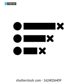 vote graph icon isolated sign symbol vector illustration - high quality black style vector icons
