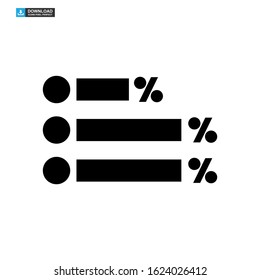 vote graph icon isolated sign symbol vector illustration - high quality black style vector icons
