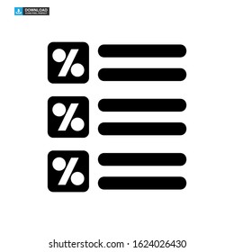 vote graph icon isolated sign symbol vector illustration - high quality black style vector icons
