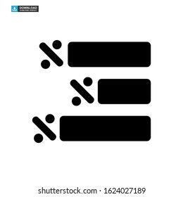 vote graph icon isolated sign symbol vector illustration - high quality black style vector icons
