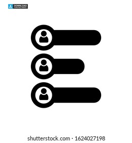 vote graph icon isolated sign symbol vector illustration - high quality black style vector icons
