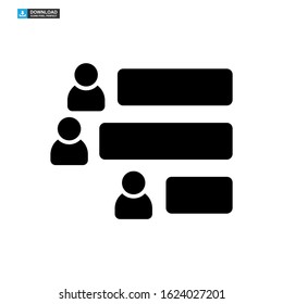 vote graph icon isolated sign symbol vector illustration - high quality black style vector icons
