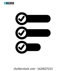 vote graph icon isolated sign symbol vector illustration - high quality black style vector icons
