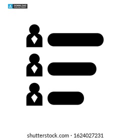 vote graph icon isolated sign symbol vector illustration - high quality black style vector icons
