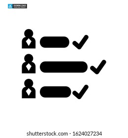 vote graph icon isolated sign symbol vector illustration - high quality black style vector icons
