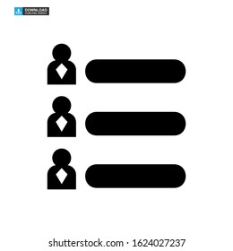 vote graph icon isolated sign symbol vector illustration - high quality black style vector icons
