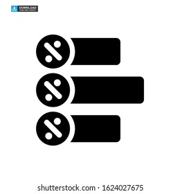 vote graph icon isolated sign symbol vector illustration - high quality black style vector icons
