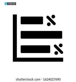 vote graph icon isolated sign symbol vector illustration - high quality black style vector icons

