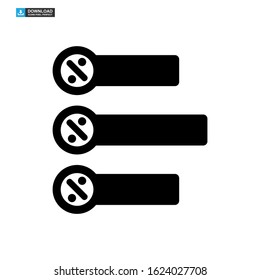 vote graph icon isolated sign symbol vector illustration - high quality black style vector icons
