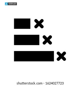 vote graph icon isolated sign symbol vector illustration - high quality black style vector icons
