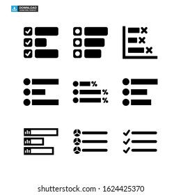 vote graph icon isolated sign symbol vector illustration - Collection of high quality black style vector icons
