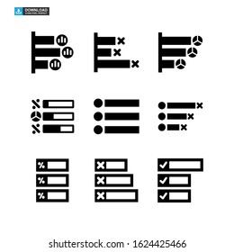 vote graph icon isolated sign symbol vector illustration - Collection of high quality black style vector icons
