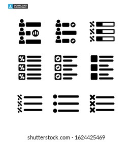 vote graph icon isolated sign symbol vector illustration - Collection of high quality black style vector icons

