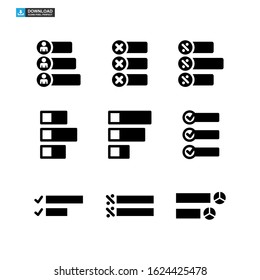 vote graph icon isolated sign symbol vector illustration - Collection of high quality black style vector icons

