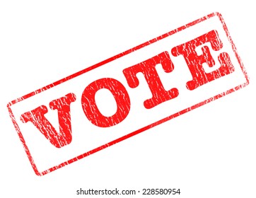 vote grunge stamp with on vector illustration