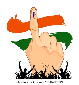 Vote With Hand Of India Election