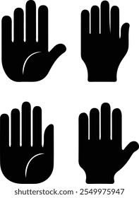 Vote hands icon. Simple illustration of vote hands icon for web design isolated on white background