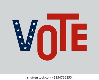 VOTE, handwriting text. Concept of democracy, voting, politics.