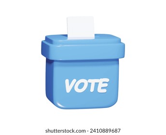  Icono de voto Ilustración 3d