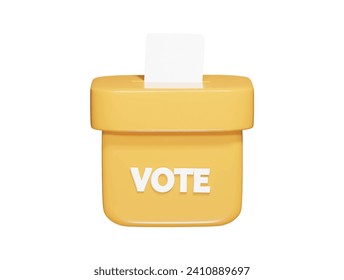  Vote icon 3d render illustration