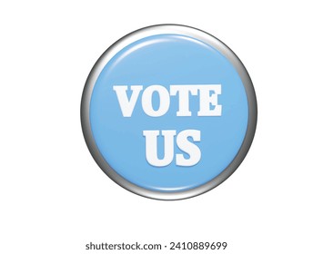  Vote icon 3d render illustration