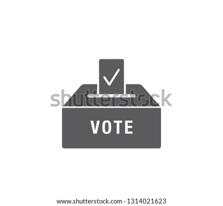 Vote icon. Vote box icon.  Vote sign icon. 