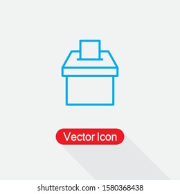 Vote Icon, Election Box Icon Vector Illustration Eps10