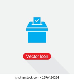 Vote Icon, Election Box Icon Vector Illustration Eps10