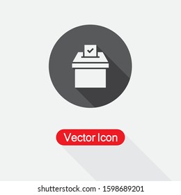 Vote Icon, Election Box Icon Vector Illustration Eps10