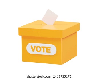 Vote icon illustration 3d rendering