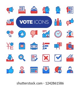 Vote icon set