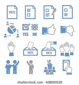 vote icon set