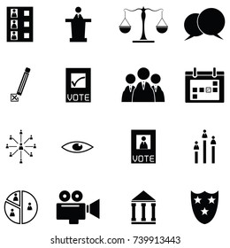 vote icon set