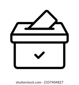Icono de voto. inicio de sesión para concepto móvil y diseño web. ilustración vectorial
