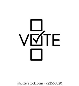 Vote, icon vector