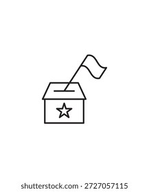 ícone de votação, ícone de melhor linha do vetor.
