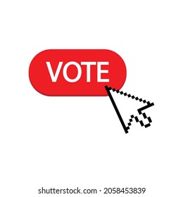 vote icon vector. vote button sign