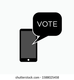 Vote Icon - Vector, Election Sign and Symbol for Design, Presentation, Website or Apps Elements.