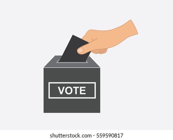 Vote icon vector illustration on light gray background