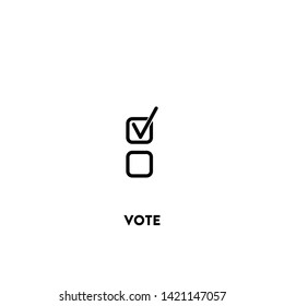 vote icon vector. vote sign on white background. vote icon for web and app