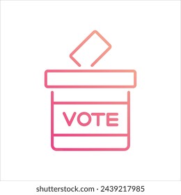 Vote icon vector stock illustration