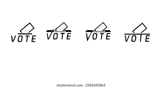 Vote icon. voting sign for mobile concept and web design. vector illustration
