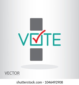 Vote icon - voting symbol - vector illustration