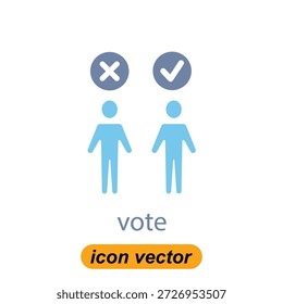 ícones de votação. Ilustrações planas de ícones de vetor de votos para a Web. Ilustrações vetoriais de ícones da empresa.