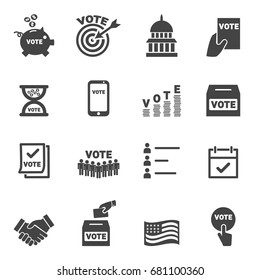 Vote icons - vector icon set